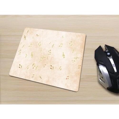 In Stock 220x180mm Small Size Pad Square Musical Notes Rubber Mouse PadsComfortable And Speed Control Desk Pad
