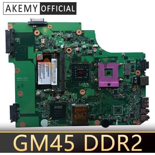 AKEMY V000185020 For toshiba satellite L505 laptop motherboard GM45 DDR2 6050A2250301-MB-A03