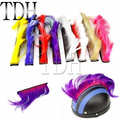 Multi-color Snowmobile ATV BMX Skiing Outdoor Biker Helmet Mohawk Casco Attached Feather Mohawks Sticker
