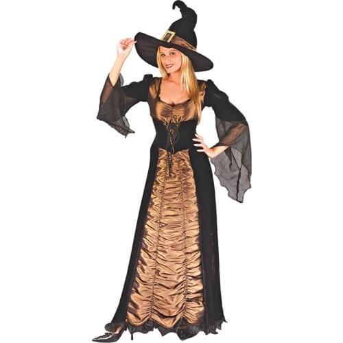NEW Lady Pumpkin Magic Witch Costume Parade Role Play Cosplay Fancy Party Dress Carnival Halloween