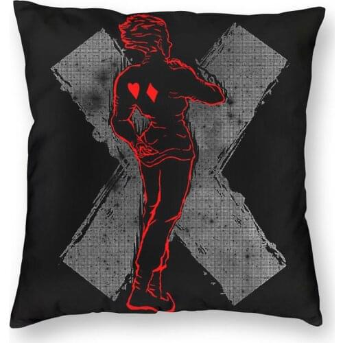 Hisoka Hunter X Hunter Pillowcase Home Decorative Killua Hxh Cushion Cover Throw Pillow for Home Polyester Double-sided Printing