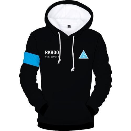 New Game Detroit: Become Human Connor RK800 KARA 3D Hoodies Coat
