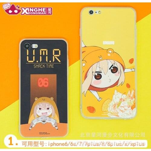 New Anime Himouto Umaru-chan Cosplay Accessories Phone Cell Umaru Phone Case For Iphone 6/6s/6P/6SP /7/8/7P/8P/X Halloween Gift