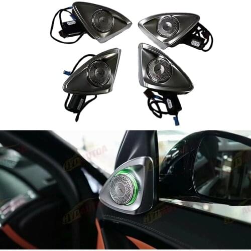 Fit for Mercedes Benz S class 2021 W223 Ambient Light 64 colors car 3D rotation light tweeter treble speaker LED treble speaker