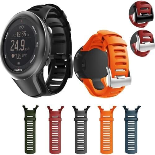 Silicone Rubber Watch Strap For Suunto AMBIT 1/2/2S/2R/3P/3R/3S Watch Band Suunto Watchband Spartan Watch Band HR Bracelet Watch