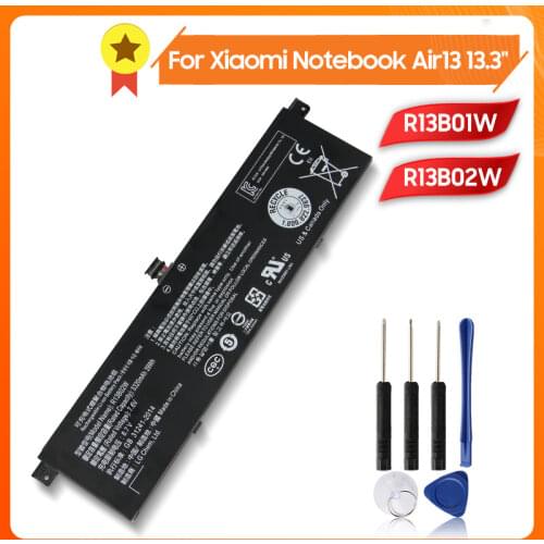 Xiao mi Xiaomi R13B01W Phone Battery For Xiaomi Mi Notebook Air 13 13.3" 161301-01 5320mAh + Tool