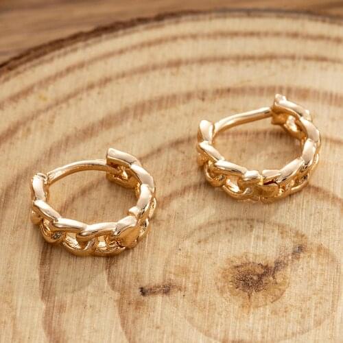 Vintage Hip Hoop Earrings Retro Simplicity Geometric Round Hoop Earrings for Women Accessories Unusual Retro Party Jewelry