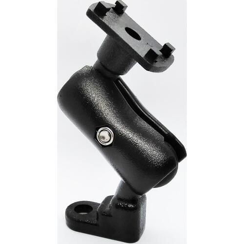 360 Degree Rotation Scooter Mirror Rear View Mount with Universal 4 Pin Lock for Cell Phones and GPS