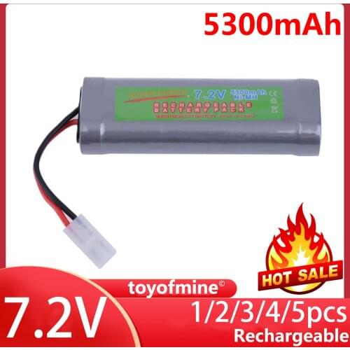1 pcs Rechargeable Battery Pack RC 7.2V 5300mAH Ni-MH