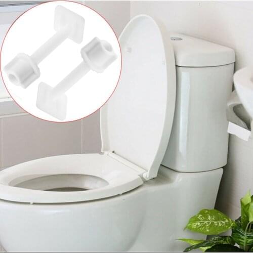 1 Set Plastic Toilet Seat Hinge Bolts Screw Fixing Fitting Kit With Nuts And Washers Toilet Replacement Part Bathroom Screw Tool
