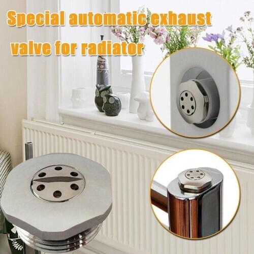 1pc Fully Automatic Air Vent Valve Mayitr Copper Heating Radiator Heat Dissipation Accessories