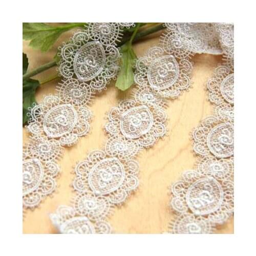 1yard Width:4.5cm Water Soluble Silk Thread Lace Exquisite Clothing Lace Sewing Accessories (ss-2061)