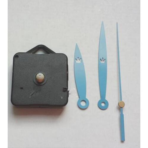 10 sets mute mechanism Quartz Clock Movement Kit Spindle Mechanism shaft 16mm with hands Wholesale and Retail
