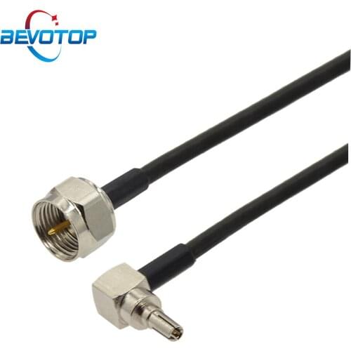 10PCS/LOT F Male to CRC9 Male Plug Connector RG174 RF Coaxial Cable Assembly Pigtail CRC9 3G Antenna Extension Cable Jumper Cord