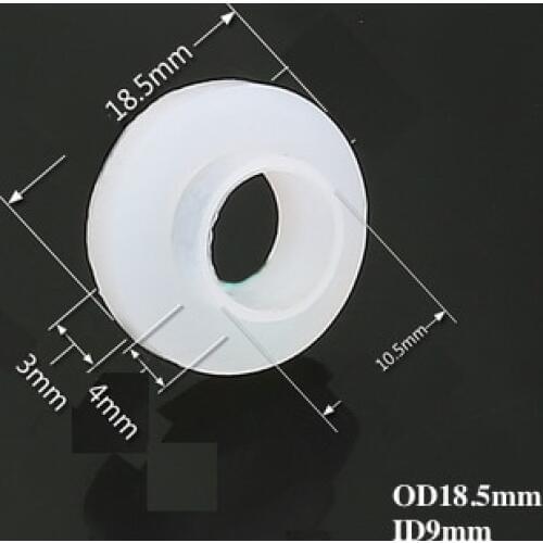 10x Silicone Washer Shoulder Bulge Sealing Flange Gaskets Spacer for Downspout Downpipe Faucet OD18.5mm ID9mm 18.5x9mm