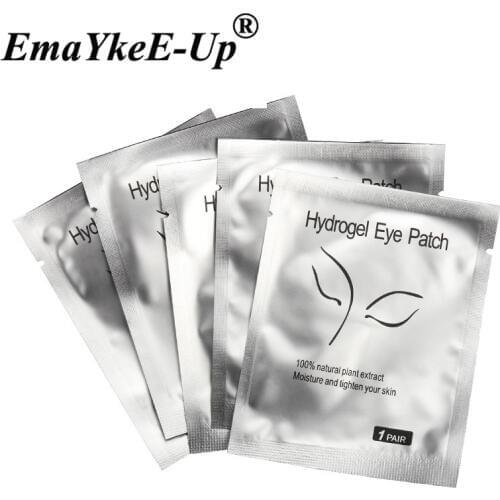 100 Pairs Disposable Patches for Eyelash Extension Under Eye Pads Paper Patches Grafted Lint free Stickers for False Eyelashes
