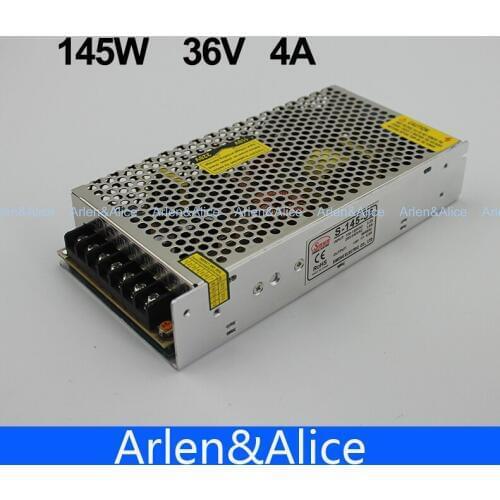 145W 36V 4A Single Output Switching power supply for LED Strip light AC to DC
