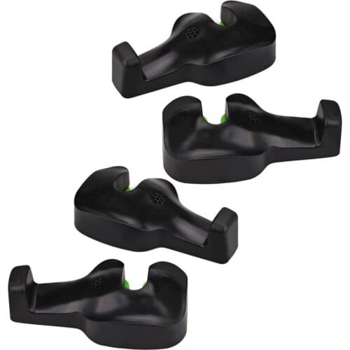 2 Pair Universal Car Vehicle Back Seat Headrest Hanging Hanger Holder Hook for Bag Purse Clothes (Black)