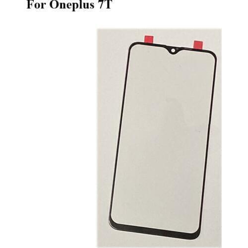 2PCS A+Quality For Oneplus 7t Touch Screen Digitizer TouchScreen Glass panel Oneplus7t Without Flex Cable A7010 For Oneplus 7 t