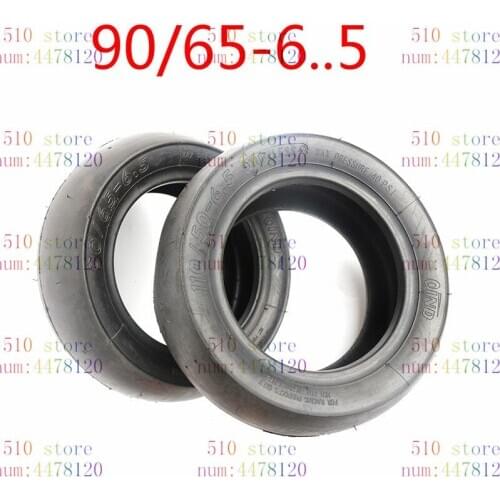 2pcs pocket bike Slick tires front 90/65 -6.5& rear 110/50- 6.5 Tubeless Vacuum tyres for 47cc 49cc 2stroke bike ATV mini bike