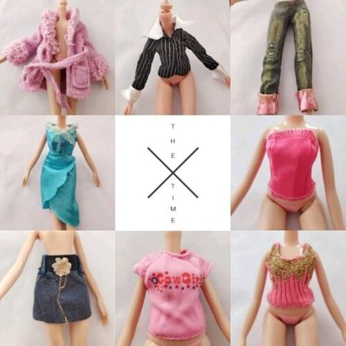 30cm doll bratz doll Monster High School Doll Clothes Skirt Suit Replacement Play Clothes