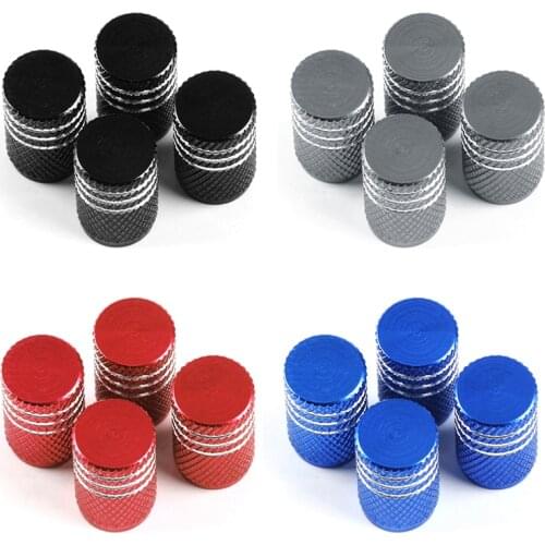 4pcs Aluminum Car Tire Valve Stem Caps Tyre Air valve cover for skoda octavia fabia rapid superb Kodiaq Auto styling Accessories