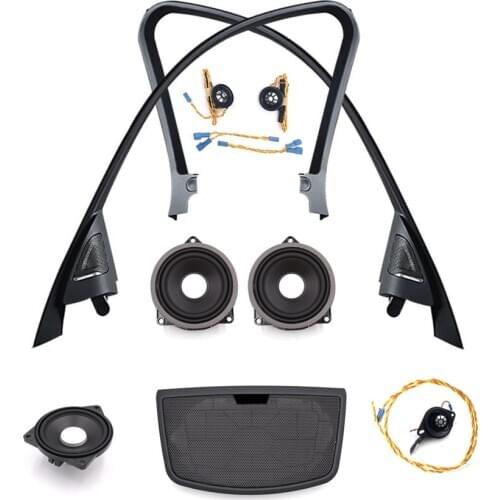 Car Speaker For Bmw F30 3 Series Front Door Tweeter Midrange Center Console Horn Audio Loudspeaker With Trim Panel Shell