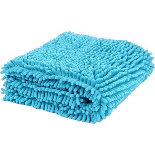 Pet Bath Towel Dogs Towel Super Absorbent Quick-Dry Pet Bath Towel With Hand Pockets Machine Washable Chenille 13.8"X31.5"