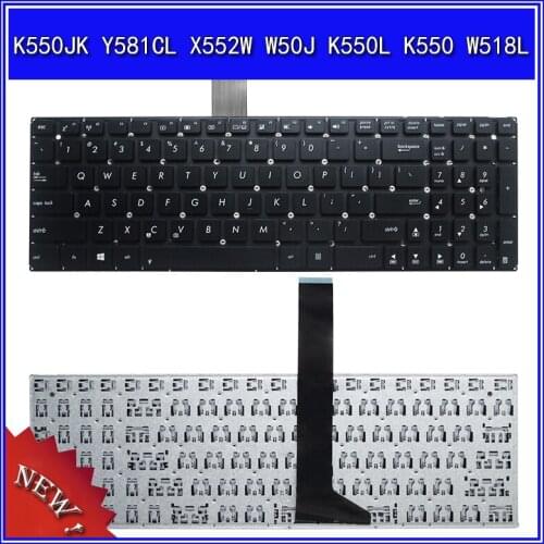 Laptop Keyboard For ASUS K550JK Y581CL X552W W50J K550L K550 W518L Notebook Replace Keyboard