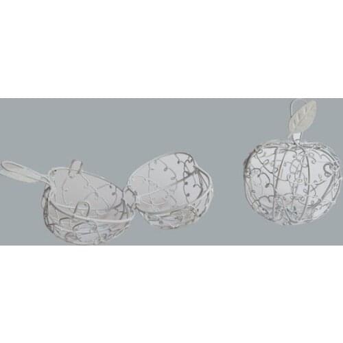 Elitetime Apple Box Wire White decorative baskets cestos decorativos декоративные корзины