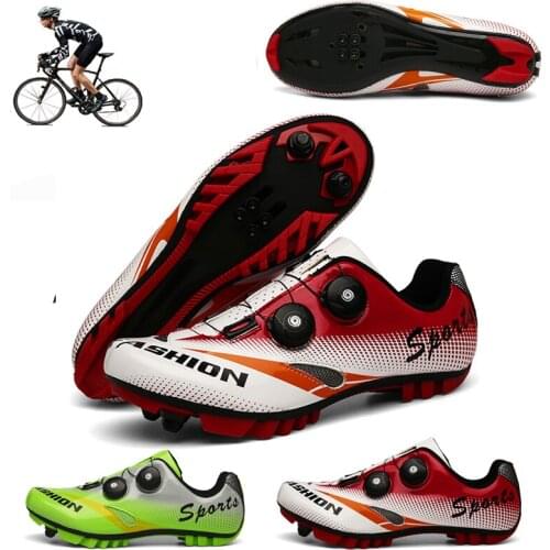 2021 New Unisex Bike Mtb Cycling Shoes Road Bicycle Shoes Ultralight Bicycle Sneakers Self-locking Breathable Sapatilha Ciclismo