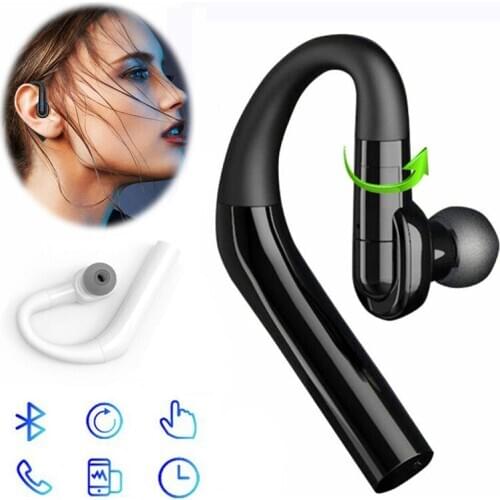 Bluetooth Earphone 360° Rotation Wireless Headset Sport Driving Headphone Stereo Earbud Earpiece with Mic for iPhone Android