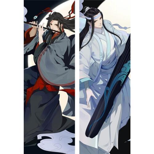 Anime Modaozushi Male Throw Pillow Cover Hugging Body Pillowcase Fujoshi BL Otaku Dakimakura Pillow Case