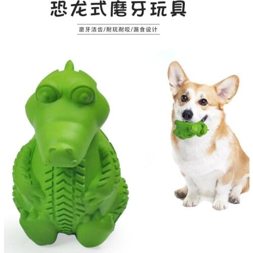 New Rubber Dog Toothbrush Cleaning Teeth Molar Stick Leaking Food Resistant To Biting Pet Dog Toys