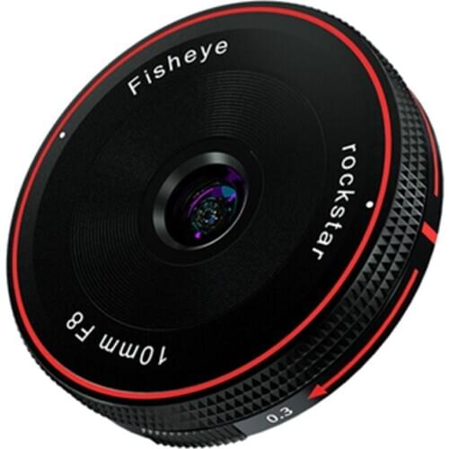 Rock Star 10mm F8 micro-single ultra-wide-angle landscape starry sky fixed-focus lens is suitable for E/FX/M43/EFM/Z