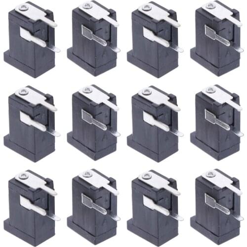 20PCS/LOT DC-002 1A 30V Black DC Power Jack Socket Connector DC002 For Mini DC Socket