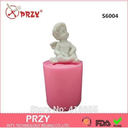 3d Silicone Mold Soap Molds Cupid Baby Angel Candle Mold Moulds Handmade Diy for Cake Decorations Soap Making Mould Aroma Stone