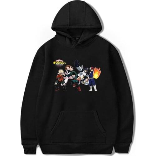 My Hero Academia Friends Sweatshirt Pullover Unisex Hoodie Cool guy Polerone Bluza Damska Korean style Clothes