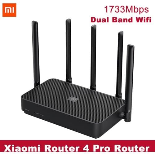 Xiaomi Router 4 Pro Dual Band Wireless WiFi Router 1317Mbp 128MB Repeater 5 High Gain Antennas Wider Wireless Router Amplifier