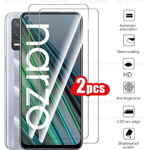 2pcs tempered glass for Realme Narzo 30 5G screen protector for oppo realme narzo 30 narzo30 realmy norzo 30 5G protective film