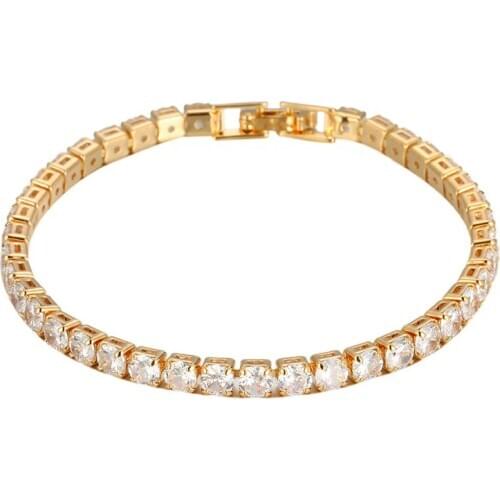 Womens round Zircon Bracelet 3A zircon high quality classic fashion fashion jewelry