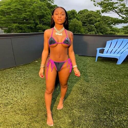 ZJFZML ZZ Halter Swimwear