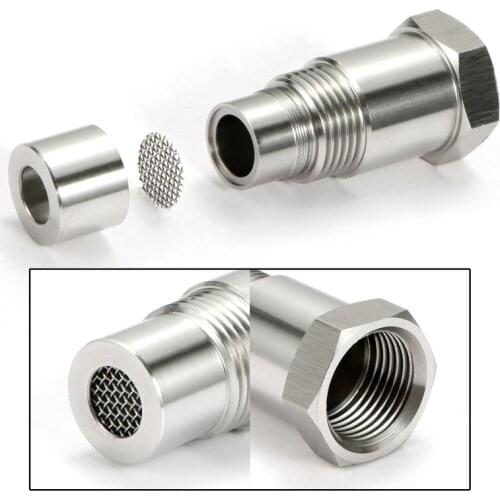 1pc Car Elimination Adapter M18x1.5 Bung O2 Oxygen Sensor Extension Catalytic Converter Car Engine Oil Removal Spacer Connector