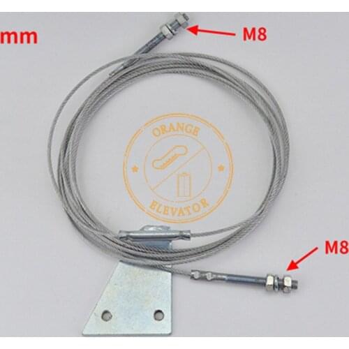 10PCS/Lot Elevator wire rope length 3320mm diameter 3mm screw M8