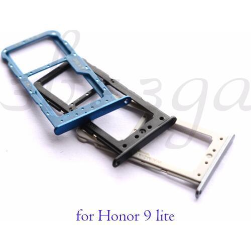 10pcs original new Nano SIM/ Micro SIM Card Tray Holder Micro SD Card Slot Holder Adapter for Huawei Honor 9 lite Youth Edition