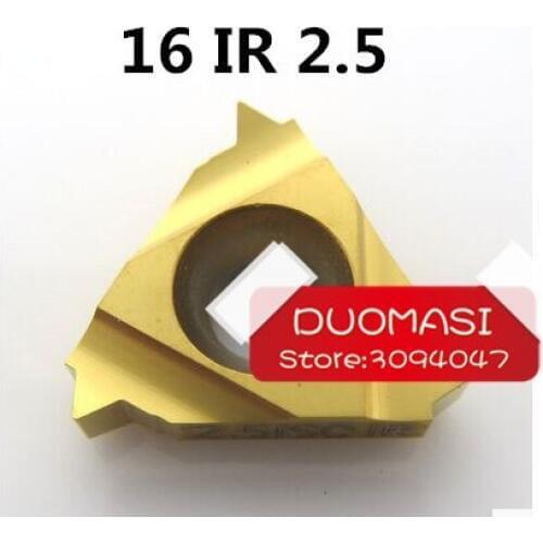 16 IR 2.5 ISO ,Indexable Tungsten Carbide Threading Lathe Inserts for Threaded Lathe Holder,thread turning tool holders