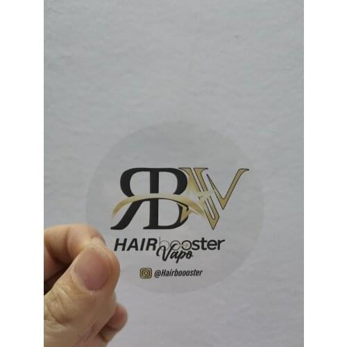 50PCS Custom Logo Lady Eye Lashes Sticker Labels for Gift Box Decorations Glossy and Matte Thickness Plastic Clear PVC