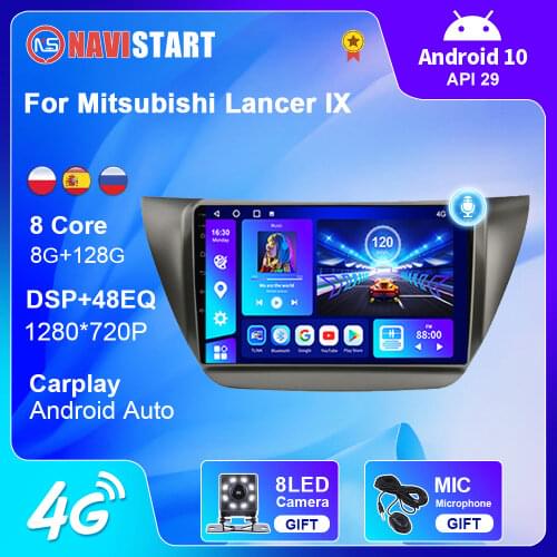 OKNAVI No 2 Din Android 9.0 Car Radio For Mitsubishi Lancer IX 2006-2010 Player Bluetooth Car Accessaries Support Camera DVR OBD