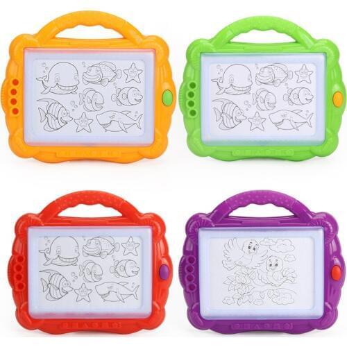 Childrens drawing toys New graffiti board with 12 color pens Light color DIY kindergarten toys