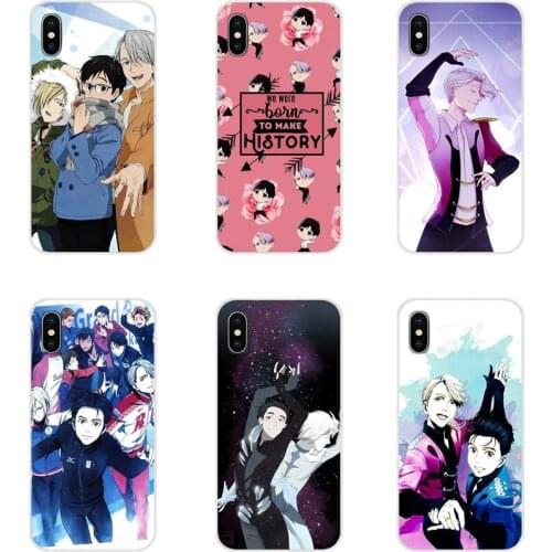 For Apple iPhone X XR XS MAX 4 4S 5 5S 5C SE 6 6S 7 8 Plus ipod touch 5 6 Accessories Phone Shell Covers Cute Anime Yuri On Ice